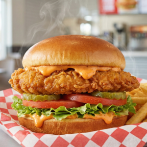 Spicy Crispy Chicken Deluxe Sandwich